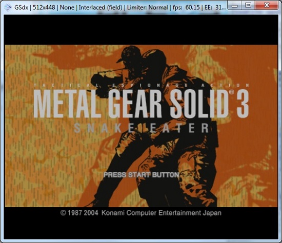 Metal Gear Solid 3 - PCSX2