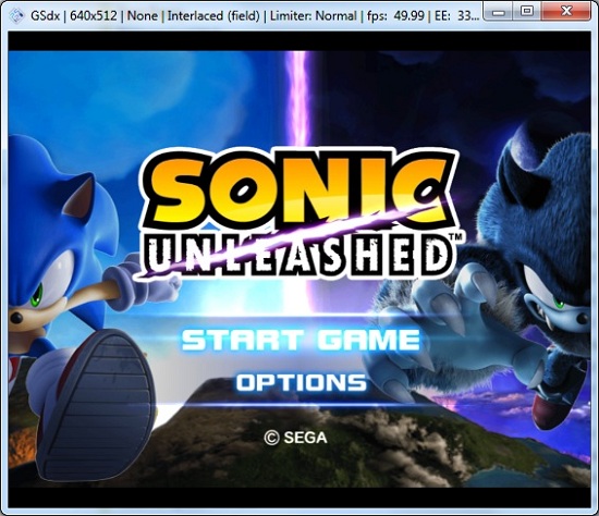 Sonic Unleashed - PCSX2